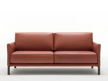 ROLF BENZ 009 CARA - 2 seater leather sofa by Rolf Benz - view 2